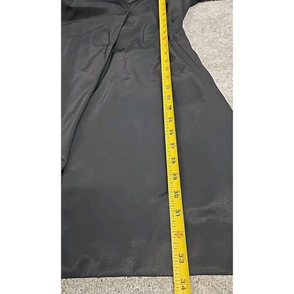 Eileen Fisher Trench Coat Windbreaker Raincoat Belted Pockets Black Women’s Sz S - Picture 11 of 11